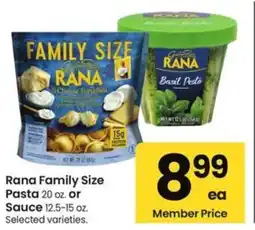 Albertsons Rana Family Size Pasta or Sauce offer