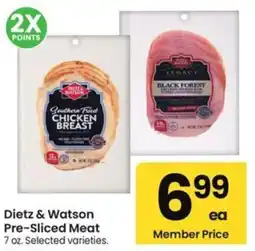 Albertsons Dietz & Watson Pre-Sliced Meat offer