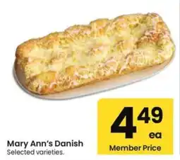 Albertsons Mary Ann's Danish offer