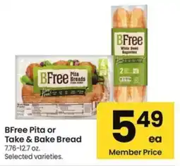 Albertsons BFree Pita or Take & Bake Bread offer