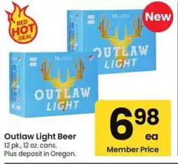 Albertsons Outlaw Light Beer offer