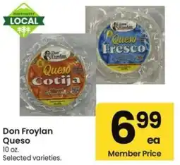 Albertsons Don Froylan Queso offer