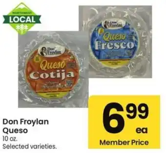 Albertsons Don Froylan Queso offer