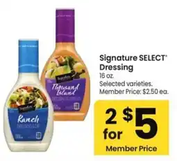 Albertsons Signature SELECT Dressing offer