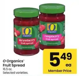 Albertsons O Organics Fruit Spread offer