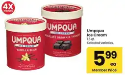 Albertsons Umpqua Ice Cream offer