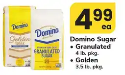 ACME Domino Sugar, Granulated 4 lb. pkg., Golden 3.5 lb. pkg offer