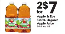ACME Apple & Eve 100% Organic Apple Juice offer