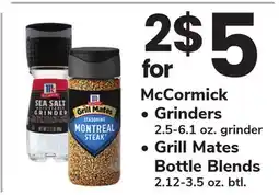 ACME McCormick β’ Grinders 2.5-6.1 oz. grinder β’ Grill Mates Bottle Blends btl 2.12-3.5 oz offer