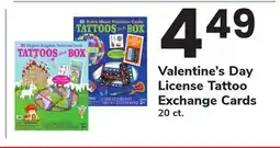 ACME Valentine's Day License Tattoo Exchange Cards offer