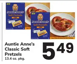ACME Auntie Anne's Classic Soft Pretzels offer