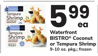 ACME Waterfront BISTRO Coconut or Tempura Shrimp offer