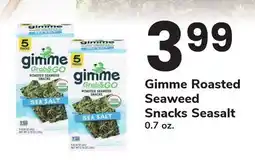 ACME Gimme Roasted Seaweed Snacks Seasalt offer