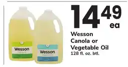 ACME Wesson Canola or Vegetable Oil offer