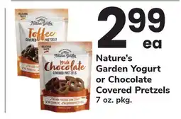 ACME Nature's Garden Yogurt or Chocolate Covered Pretzels offer