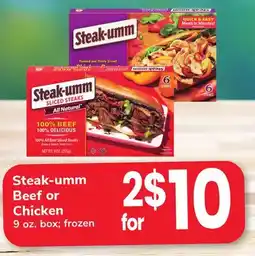 ACME Steak-umm Beef or Chicken offer