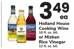 ACME Holland House Cooking Wine 16 fl. oz. btl. or Mizkan Rice Vinegar 12 fl. oz. btl offer
