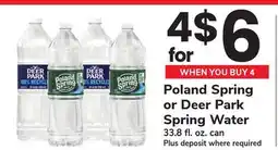 ACME Poland Spring or Deer Park Spring Water offer