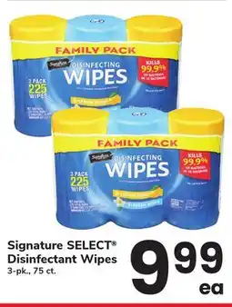 ACME Signature SELECT Disinfectant Wipes offer