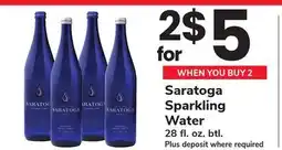 ACME Saratoga Sparkling Water offer