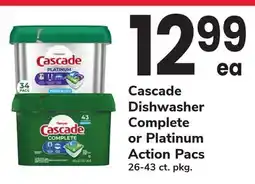ACME Cascade Dishwasher Complete or Platinum Action Pacs offer