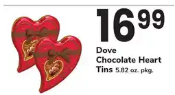 ACME Dove Chocolate Heart Tins offer