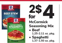 ACME McCormick Seasoning Mix offer