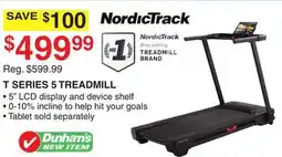 Dunham's Sports T SERIES 5 TREADMILL offer