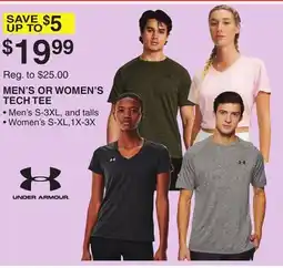Dunham's Sports MEN'S OR WOMEN'S TECH TEE offer