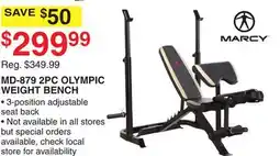 Dunham's Sports MD-879 2PC OLYMPIC WEIGHT BENCH offer