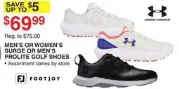 Dunham's Sports MEN'S OR WOMEN'S SURGE OR MEN'S PROLITE GOLF SHOES offer