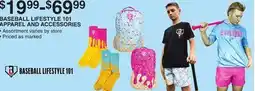 Dunham's Sports BASEBALL LIFESTYLE 101 APPAREL AND ACCESSORIES offer