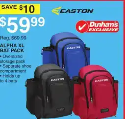 Dunham's Sports ALPHA XL BAT PACK offer