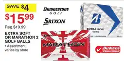 Dunham's Sports EXTRA SOFT OR MARATHON 2 GOLF BALLS offer