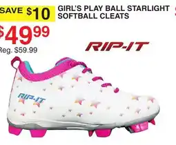 Dunham's Sports RIP-IT GIRL'S PLAY BALL STARLIGHT SOFTBALL CLEATS offer