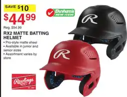 Dunham's Sports RX2 MATTE BATTING HELMET offer