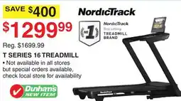 Dunham's Sports T SERIES 16 TREADMILL offer