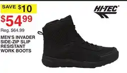 Dunham's Sports MEN'S INVADER SIDE-ZIP SLIP RESISTANT WORK BOOTS offer