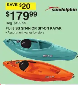 Dunham's Sports FIJI 8 SS SIT-IN OR SIT-ON KAYAK offer