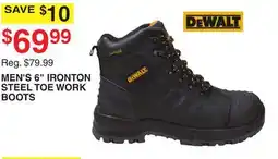 Dunham's Sports MEN'S 6 IRONTON STEEL TOE WORK BOOTS offer