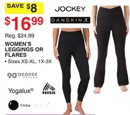 Dunham's Sports YOGALUX WOMEN'S LEGGINGS OR FLARES offer