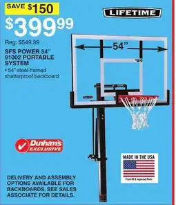 Dunham's Sports SFS POWER 54 91002 PORTABLE SYSTEM offer