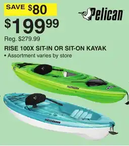 Dunham's Sports RISE 100X SIT-IN OR SIT-ON KAYAK offer