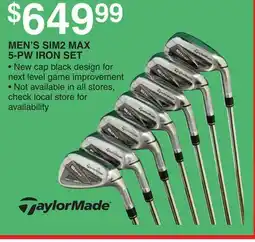 Dunham's Sports MEN'S SIM2 MAX 5-PW IRON SET offer