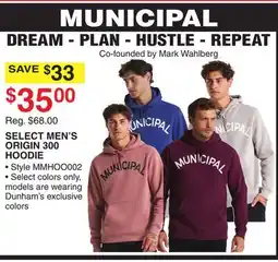 Dunham's Sports SELECT MEN'S ORIGIN 300 HOODIE offer