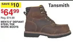 Dunham's Sports MEN'S 6 DEFIANT STEEL TOE WORK BOOTS offer