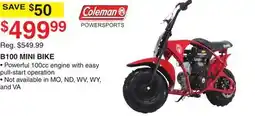 Dunham's Sports B100 MINI BIKE offer