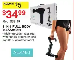 Dunham's Sports 3-IN-1 FULL BODY MASSAGER offer