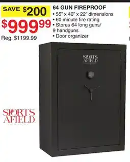 Dunham's Sports SPORTS AFIELD 64 GUN FIREPROOF offer