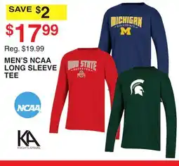 Dunham's Sports MEN'S NCAA LONG SLEEVE TEE offer